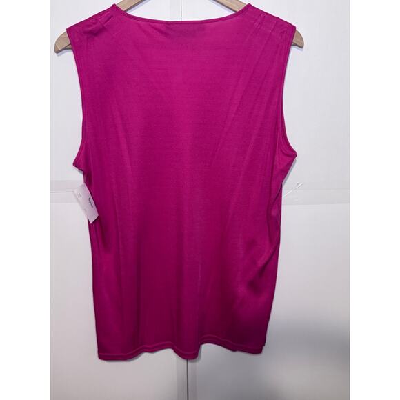 NWT Women's Fushia Marina Rinaldi / Miss Jackson's Tulsa Size L - Picture 2 of 6